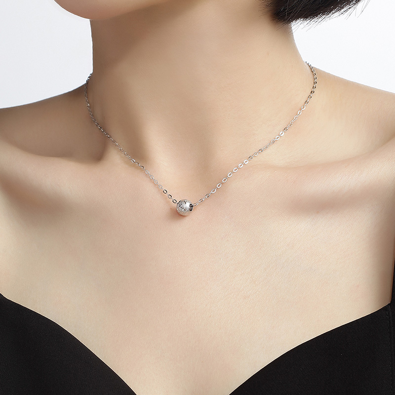 明牌珠宝铂金吊坠pt950吊坠转运珠 明牌珠宝颈饰