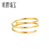 Ming brand jewelry spiral solid gold ring