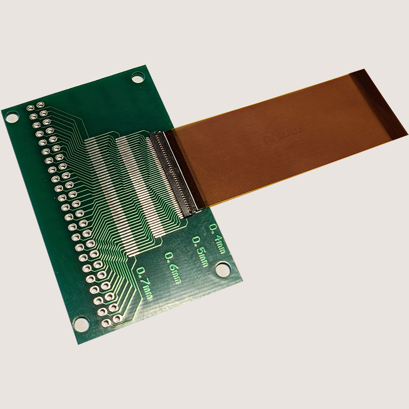 0.3mm间距连接器13-71pin针FPC黄色屏排线插头翻盖式下接代替FH26 - 图2