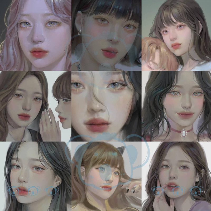 procreate绘画教程IPAD头像厚涂眼鼻嘴人物五官皮肤少女画画课程,淘宝优惠券,粉丝福利购,淘宝优惠卷