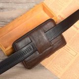 Кожаный ремень, универсальная дорожная поясная сумка для отдыха, 6 дюймовая, из натуральной кожи
