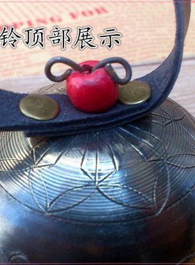 diy浮雕刻花牛角古道可定制铃铛