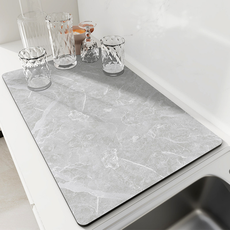 厨房台面吸水防霉垫子软硅藻泥吧台桌面餐具干燥杯垫洗手台沥水垫,淘宝优惠券,粉丝福利购,淘宝优惠卷
