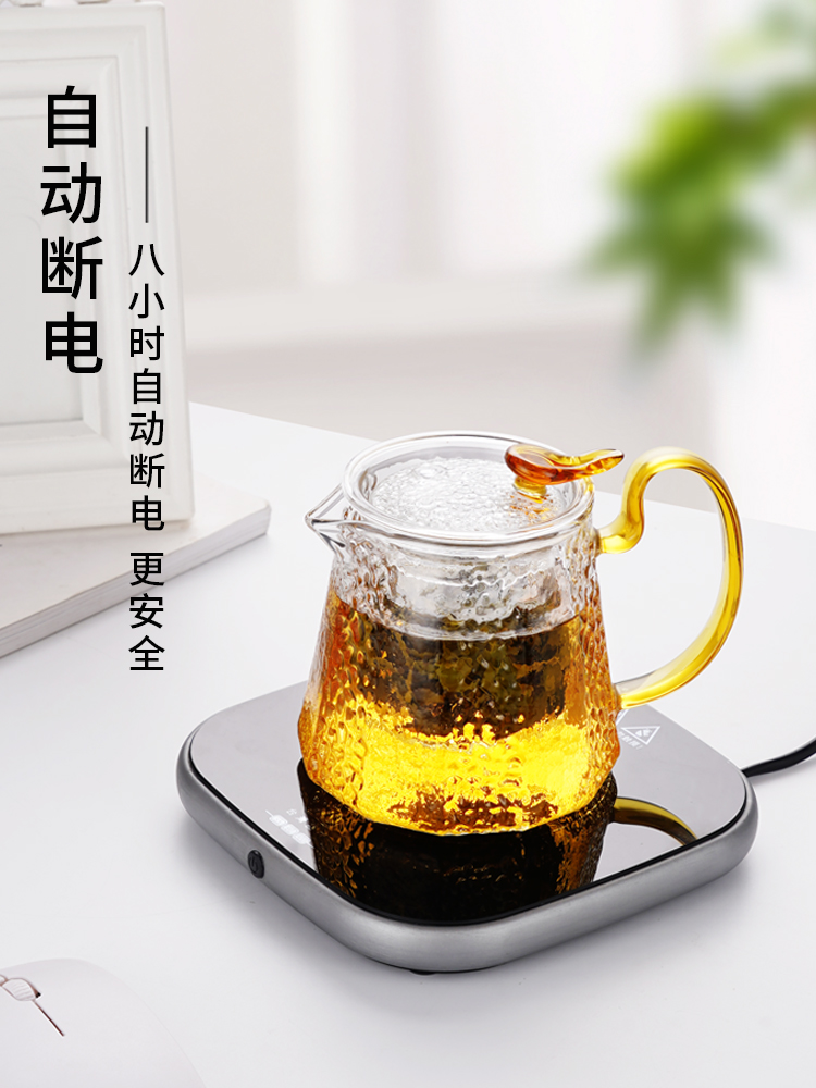 76加热杯垫100度茶杯恒温保温底座可烧水办公室煮茶器小一人热奶-图1