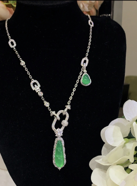 925银银制品 意大利可调节银链时尚日常百搭珠宝链回形扣链子