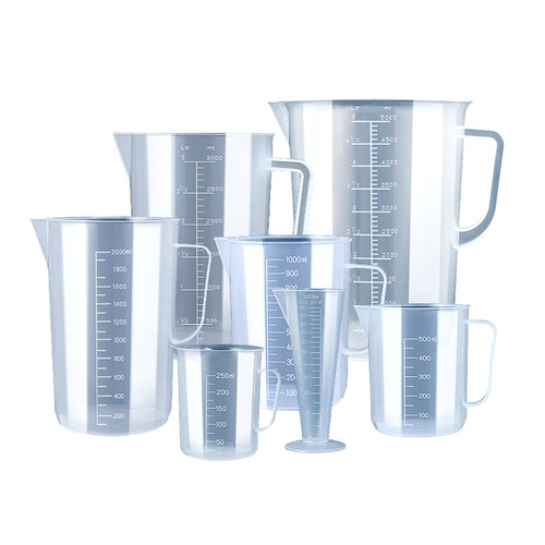 量杯耐高温食品级塑料透明带刻度带盖量筒厨房烘焙工具奶茶5000ml - 图3