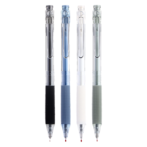 晨光按动中性笔小毛刷360度软毛按摩刷题笔学生ST尖锥0.5速干黑笔 - 图3