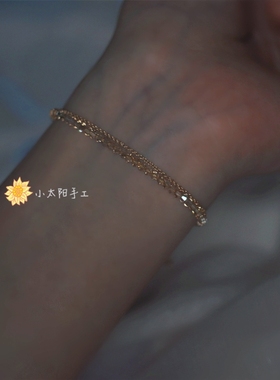 小众原创设计水晶双层叠戴手链