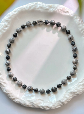 地图石大小不规则项链马蹄扣