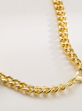 秋欧美新款不规则镂空波浪金属感项链精致个性冷淡风脖饰品锁骨圈