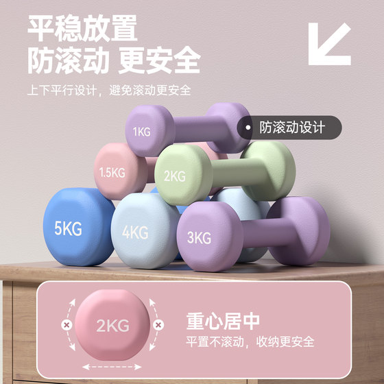 Ladies Small Dumbbell Solid Cast Iron