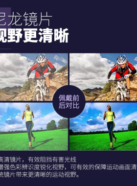 骑行防风山地车户外跑步运动眼镜