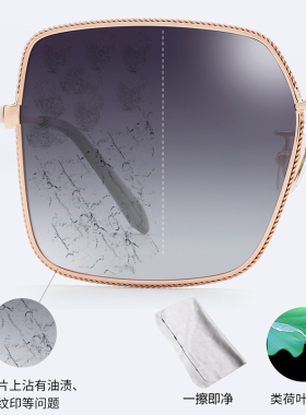 花雨伞2022太阳镜女潮框大脸偏光