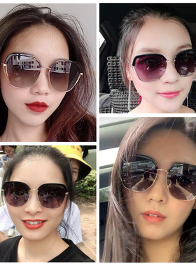 花雨伞复古风近视墨镜明星同款