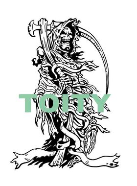 死神镰刀贴画灵魂收割者贴纸Grim
