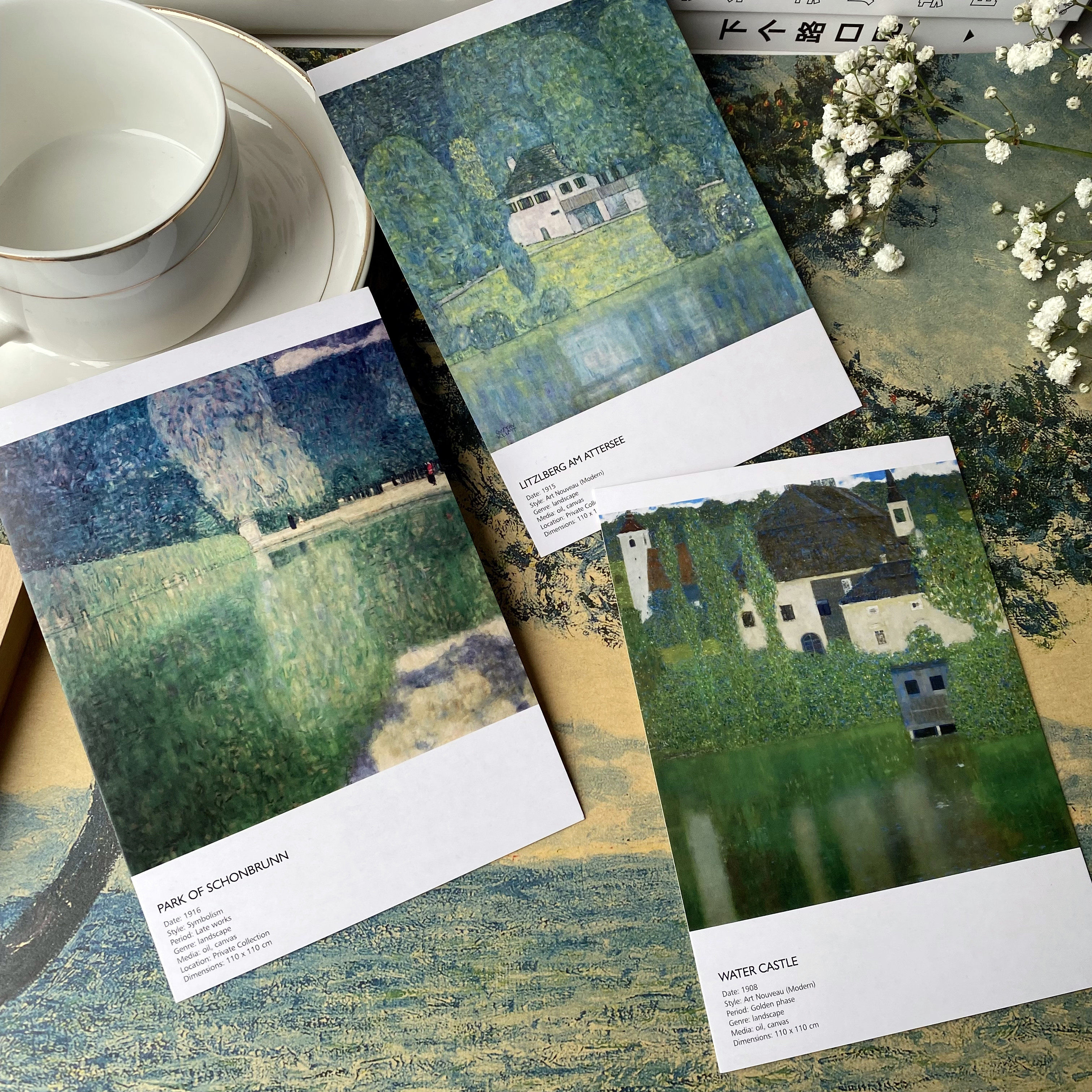 金色画家克里姆特卡片明信片旷世之吻寓意深远30张作品含英文简介,淘宝优惠券,粉丝福利购,淘宝优惠卷