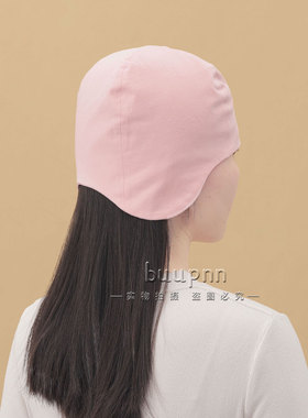 包耳护头棉质女士睡眠帽