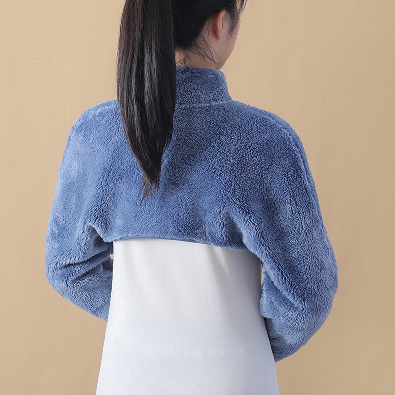 护肩颈保暖短外套女月子家居长袖睡觉坎肩冬,淘宝优惠券,粉丝福利购,淘宝优惠卷