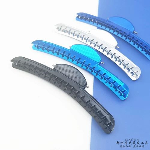 Заголовок масла перегородка ретро -алюминиевый клип -зажима -широкий нарезка для волос