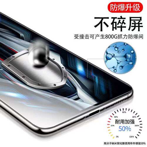 适用红米Note11 4G/5G钢化膜全屏红米note11Pro+/11TPro+/11EPro/11R/11SE手机膜防摔防爆蓝光 - 图3