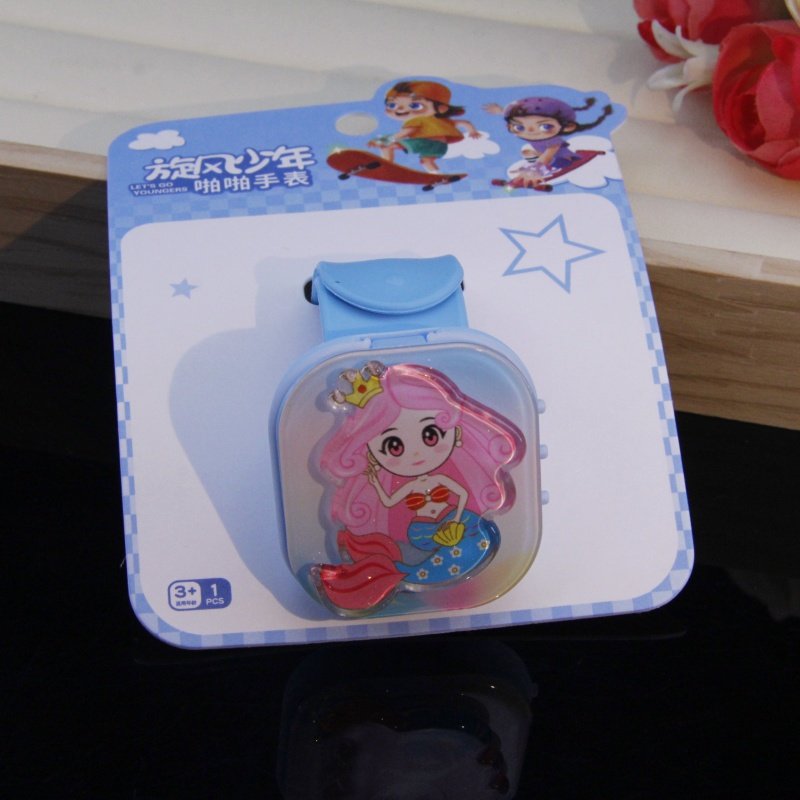 美人鱼儿童手表啪啪圈玩具装饰品平贴手环女童公主拍拍圈卡通女孩,淘宝优惠券,粉丝福利购,淘宝优惠卷