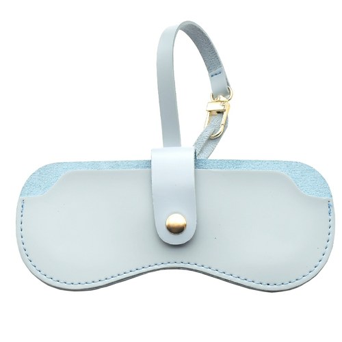 墨镜盒女韩版创意简约皮质眼镜盒子男随身便携可挂包太阳镜收纳袋 - 图3