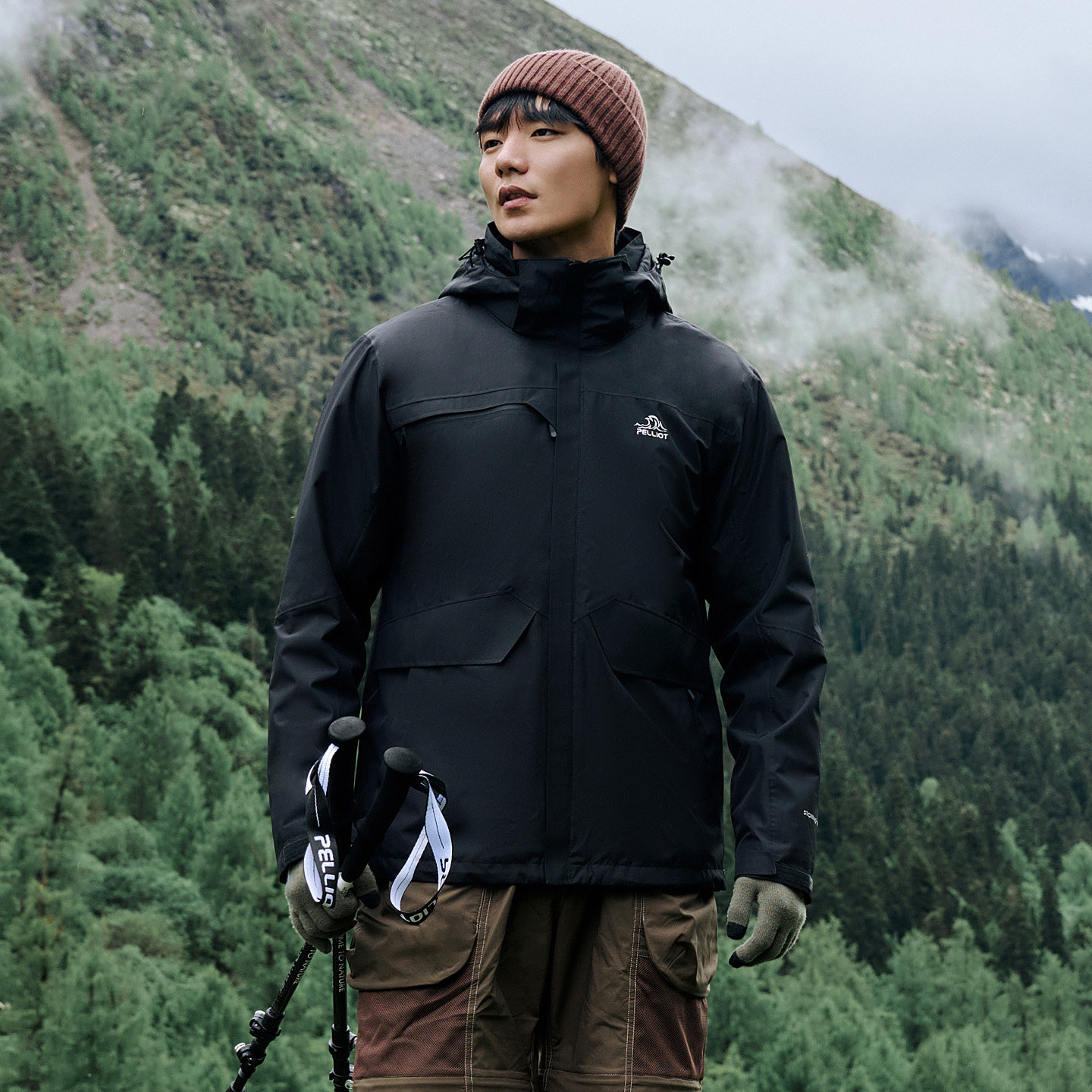 伯希和户外冲锋衣男秋冬三合一可拆卸抓绒内胆防风防水登山服外套,淘宝优惠券,粉丝福利购,淘宝优惠卷