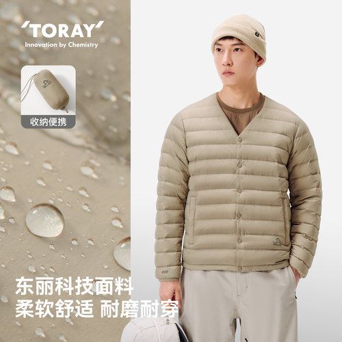 伯希和户外800蓬鹅绒服男新款女轻量外套排骨羽绒服冲锋衣内胆 - 图1