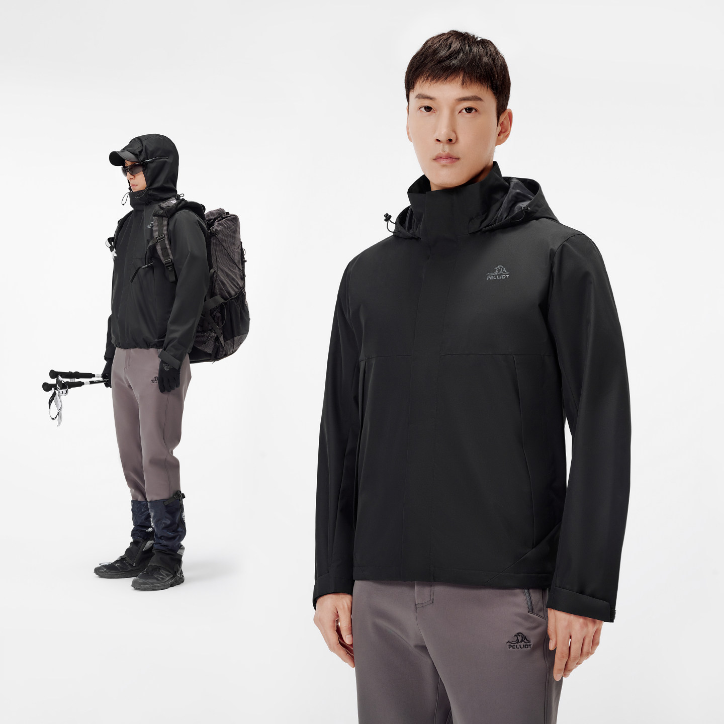 伯希和户外软壳衣男士新款防风运动上衣连帽徒步登山服休闲衣外套,淘宝优惠券,粉丝福利购,淘宝优惠卷