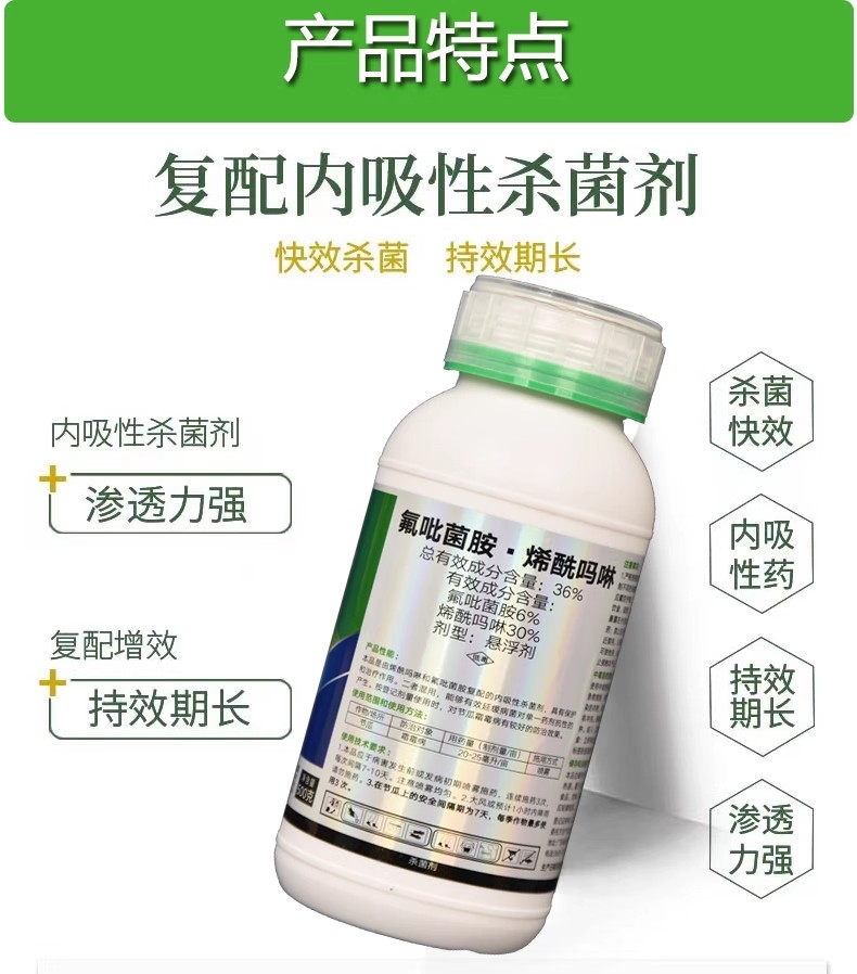 氟吡菌胺烯酰吗啉精品农药蔬菜节瓜晚疫霜霉病专用农药杀菌剂 - 图2