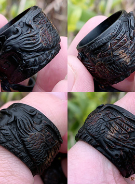 海神柳男血柳民族凤凰扳指