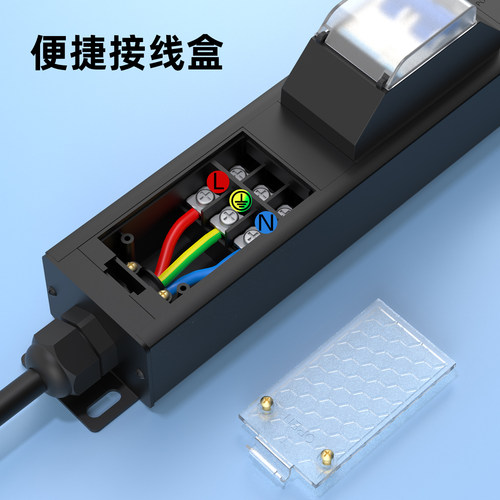 大功率工业插排PDU机柜插座漏电保护空气开关防过载63A排插定做 - 图3