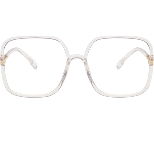 Прозрачные брендовые квадратные очки, по фигуре