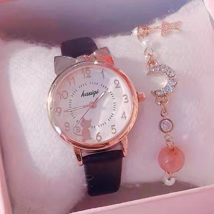 儿童手表女只看时间防水防摔可爱卡通夜光女孩小学生指针式电子表,淘宝优惠券,粉丝福利购,淘宝优惠卷