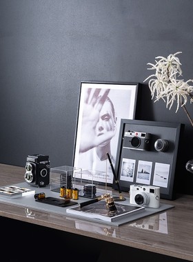 样板间书房模型道具组合装饰摆件