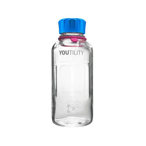 德国肖特DURAN玻璃瓶Youtility蓝盖试剂瓶DWK便携果汁咖啡玻璃杯 - 图3