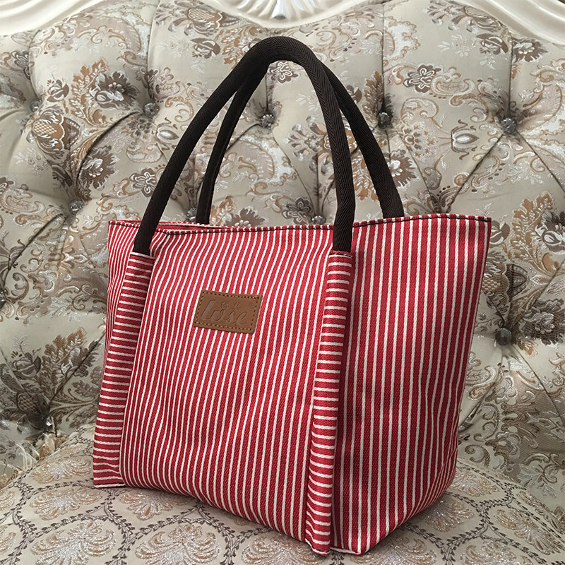 手提包便当包妈咪学生包大号牛津布包环保袋饭盒袋防水拉链小布包,淘宝优惠券,粉丝福利购,淘宝优惠卷