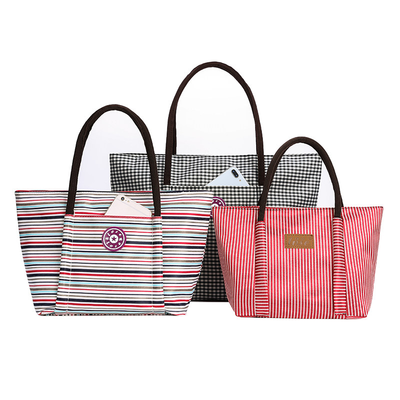 手提包便当包妈咪学生包大号牛津布包环保袋饭盒袋防水拉链小布包,淘宝优惠券,粉丝福利购,淘宝优惠卷