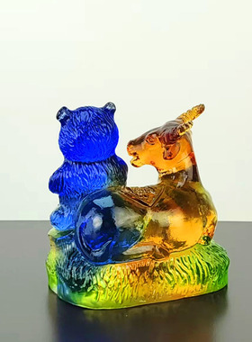 宋韶光生肖古法琉璃生肖吉祥物