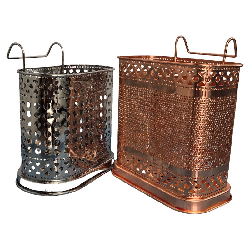 Kitchen metal square chopstick cage storage rack
