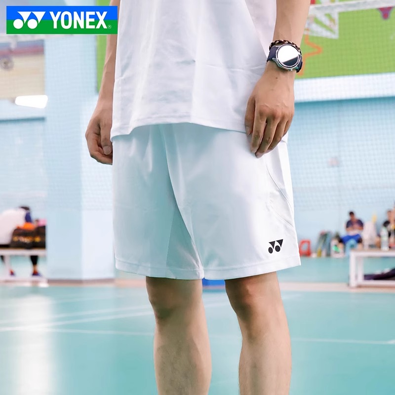 2024新款YONEX尤尼克斯羽毛球服yy男女款运动速干短裤120194BCR - 图2