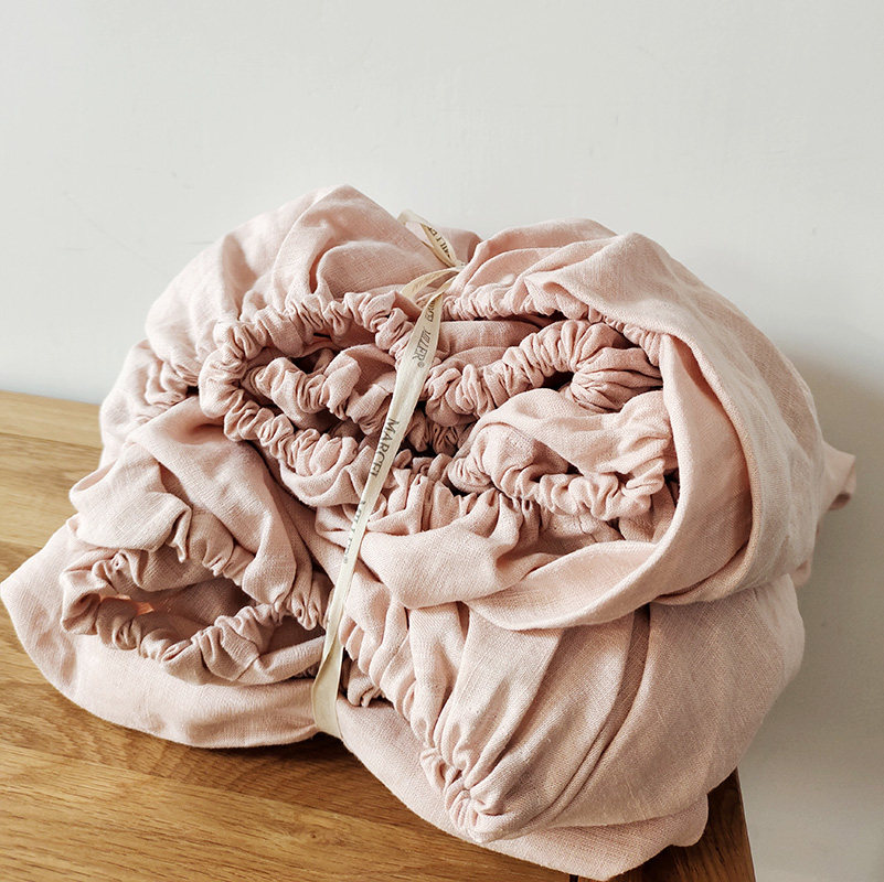 24年新年新款汉麻酵素水洗床笠防滑四角全包