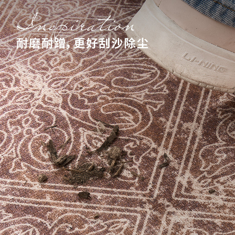 寻由洛可可民族风复古入户门地垫进门玄关地毯高级感防滑圈绒脚垫,淘宝优惠券,粉丝福利购,淘宝优惠卷