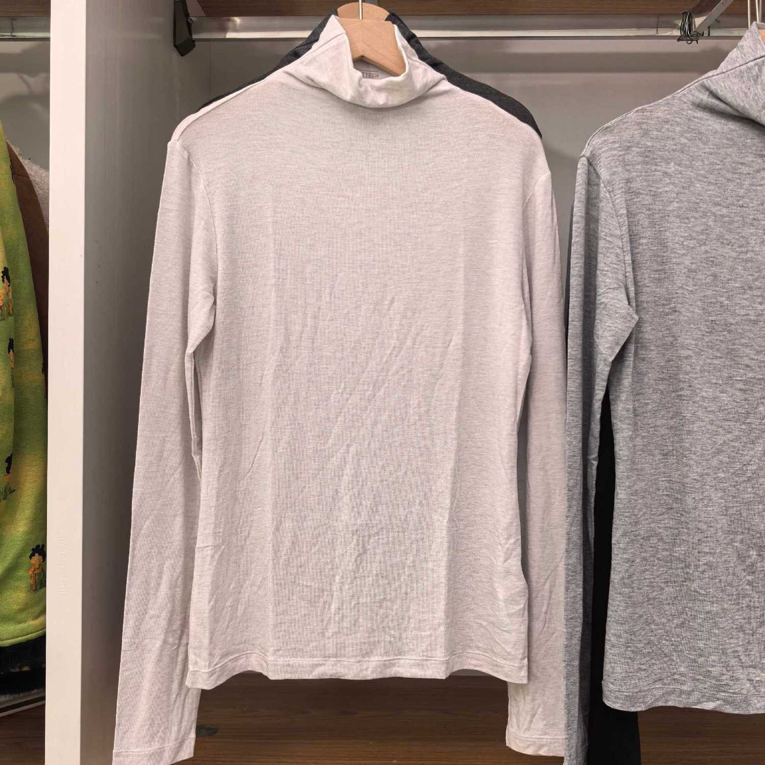 日系女装25秋冬新高领套头衫高领打底衫长袖T恤上衣478954/471601 - 图2