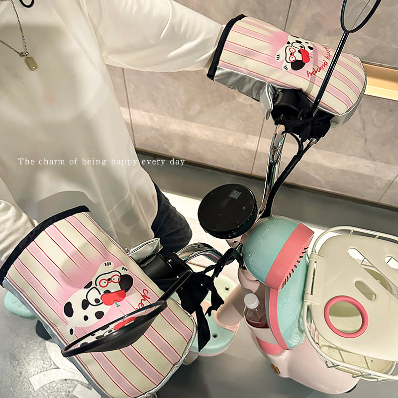 冬天骑电动车的保暖手套防风防水加绒2026新款高颜值防寒棉车把套,淘宝优惠券,粉丝福利购,淘宝优惠卷