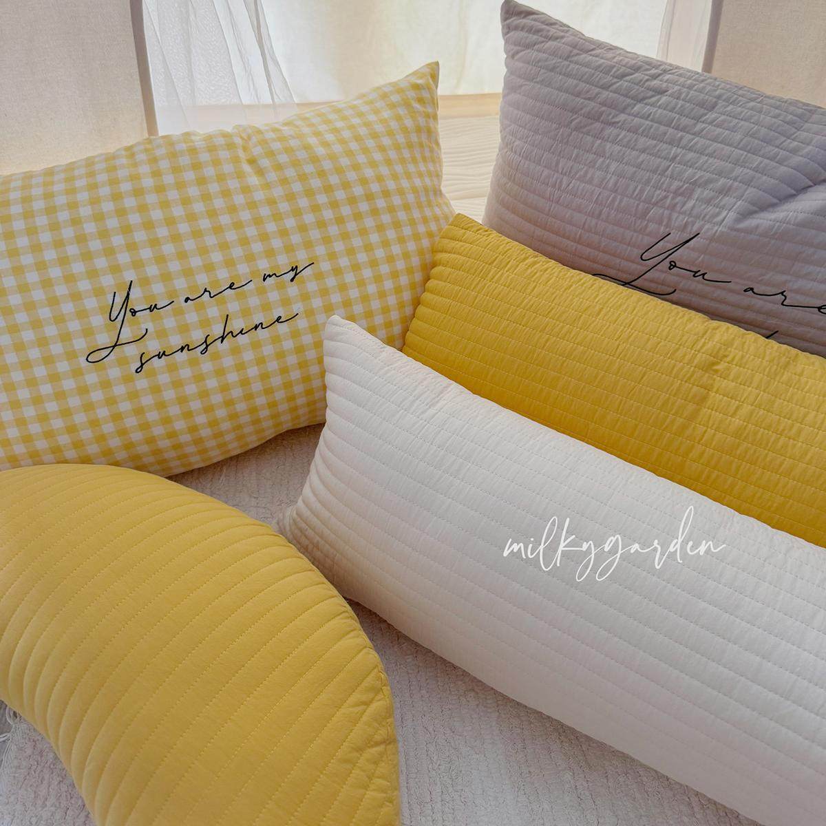 milky儿童绗缝抱枕ins可爱床围挡儿童靠枕婴幼儿床边防撞安抚靠枕,淘宝优惠券,粉丝福利购,淘宝优惠卷