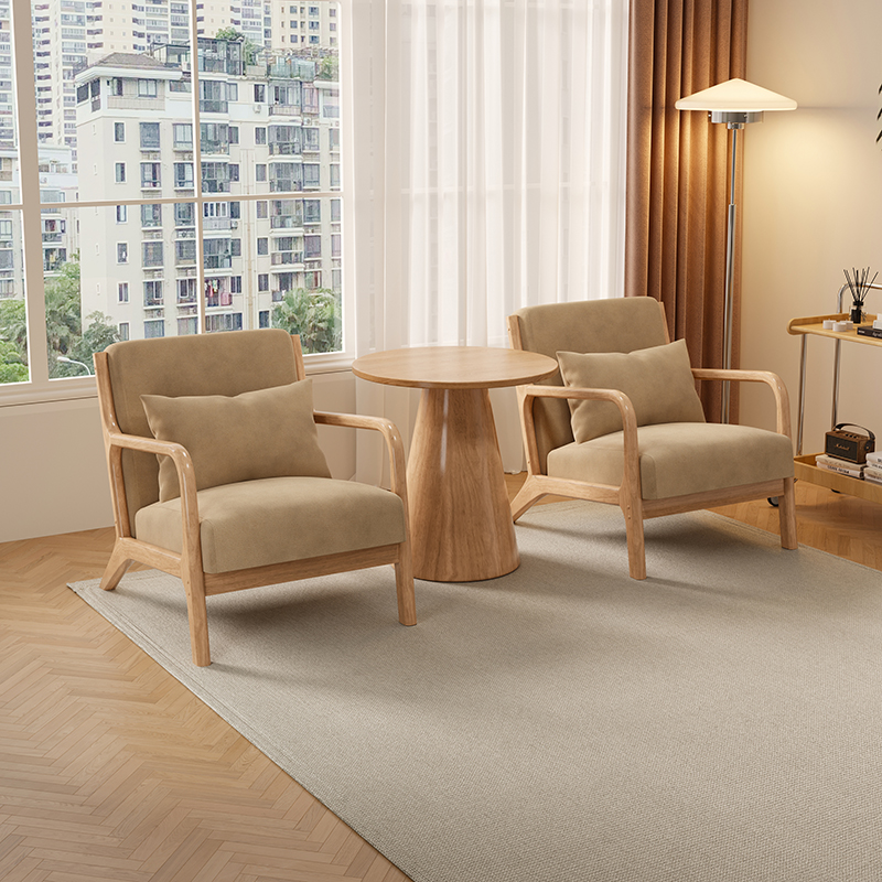 单人沙发椅2025新款民宿沙发椅单椅家用懒人躺椅客厅阳台休闲椅子 - 图3