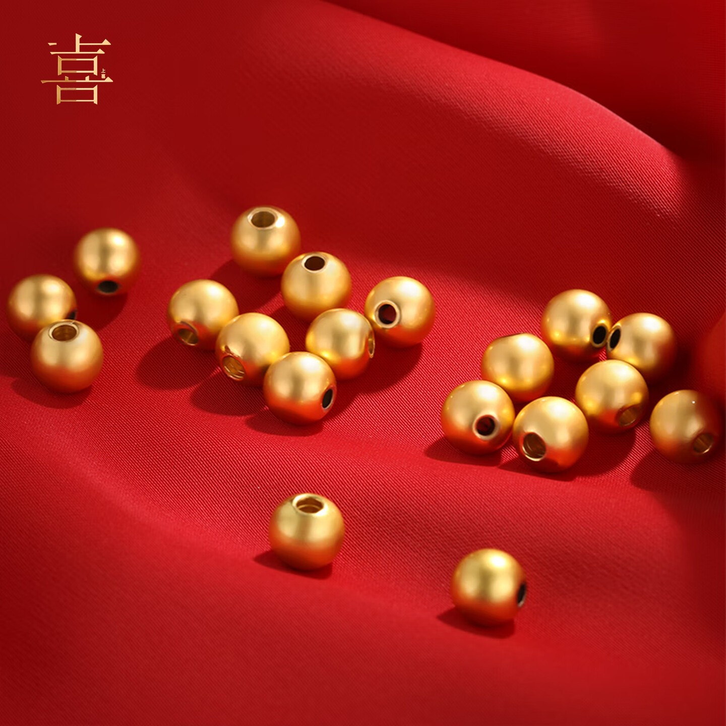 【上喜黄金】999足金小金珠黄金转运珠DIY手链串珠猫眼珠小金豆,淘宝优惠券,粉丝福利购,淘宝优惠卷