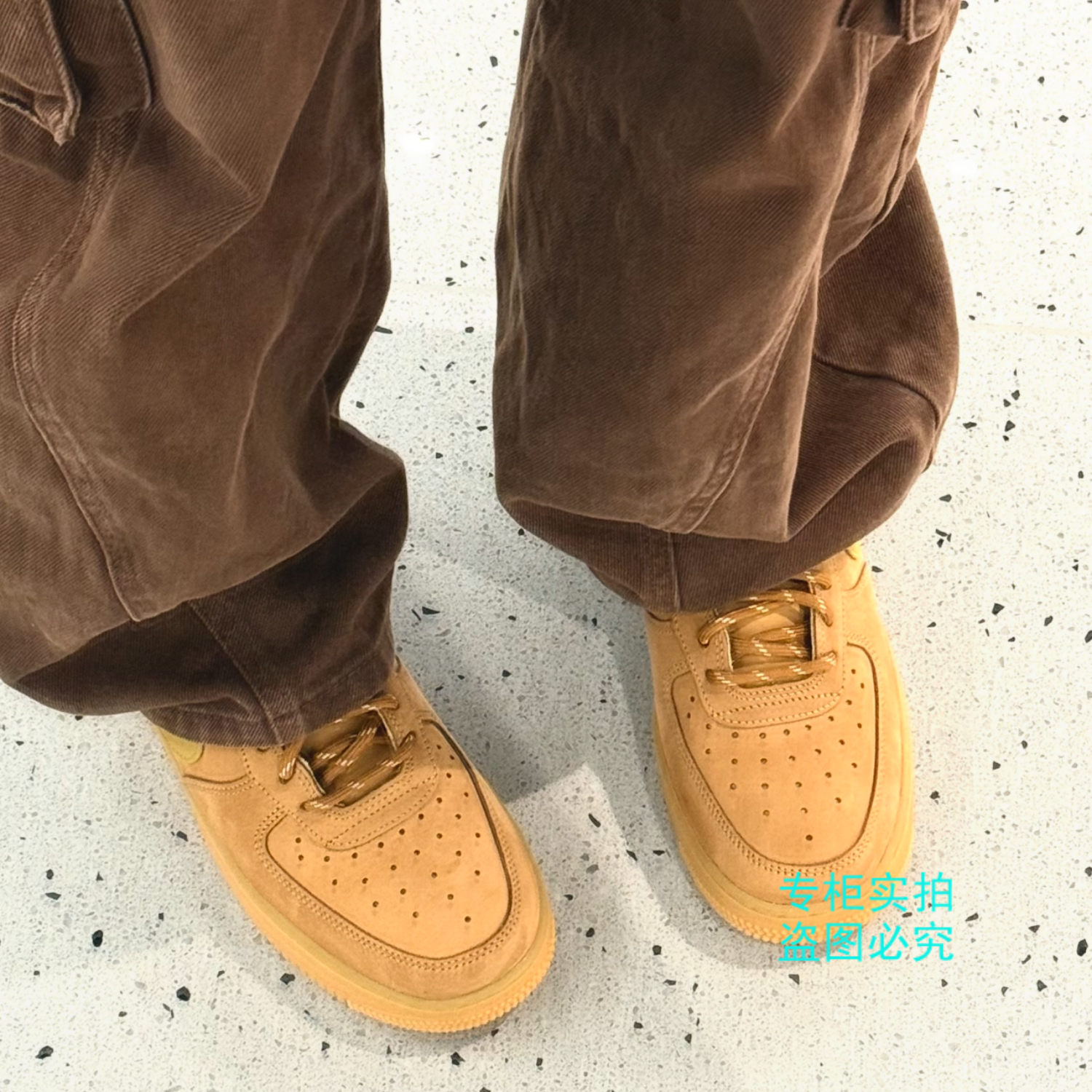 Nike Air Force 1 AF1空军一号小麦色高低帮经典板鞋 CJ9179-200,淘宝优惠券,粉丝福利购,淘宝优惠卷