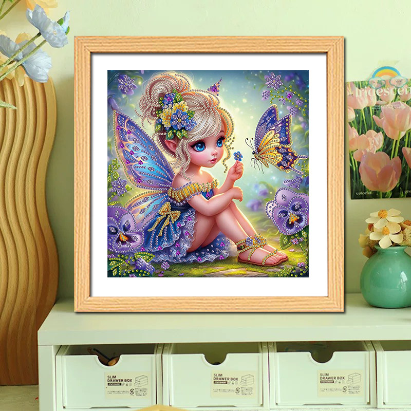 新款ins风公主钻石画卡通儿童手工制作diy益智送孩子礼物简单客厅,淘宝优惠券,粉丝福利购,淘宝优惠卷